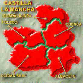 Mapa de Castilla-La Mancha
